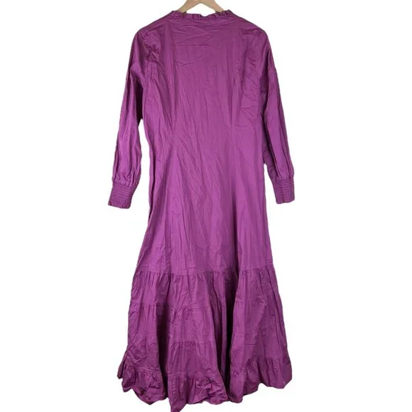 Bohera Purple Pearl Lou Fit & Flair Long Sleeve Maxi Dress - Picture 6 of 6